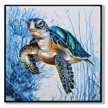 Cuadro tortuga 62x62cm