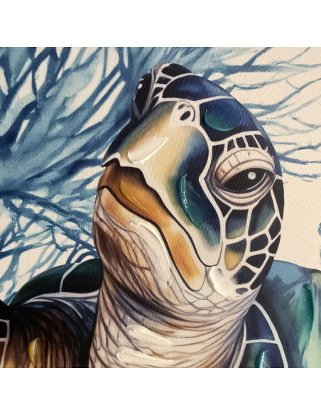 Cuadro tortuga 62x62cm