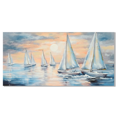 Cuadro barcos 60x120cm