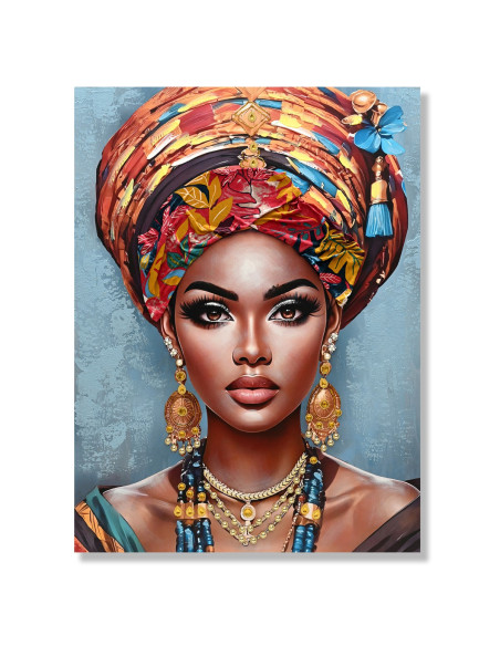 Cuadro mujer africana 90x120cm