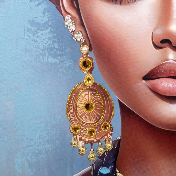 Cuadro mujer africana 90x120cm