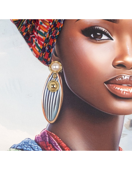 Cuadro mujer africana 80x120cm