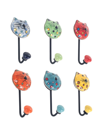 Percha gato 1 pomo 6 dif.