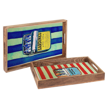 S/2 bandejas sardinas