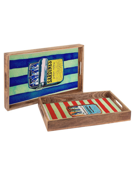 S/2 bandejas sardinas