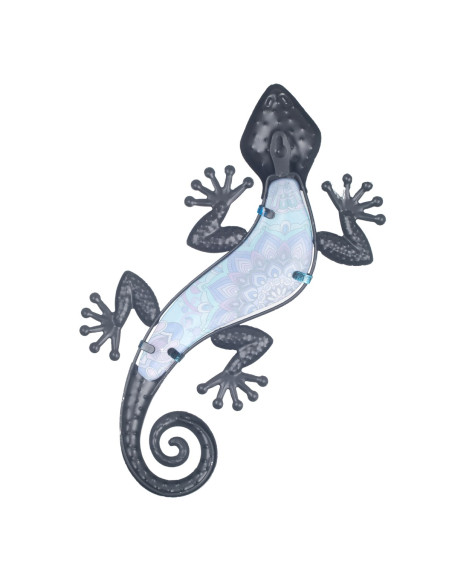 Adorno pared lagarto gra.