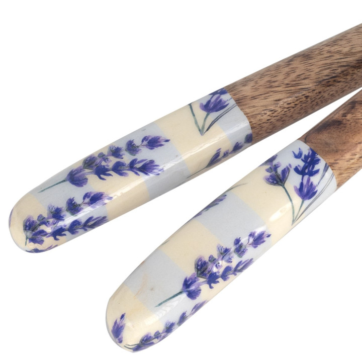 Set cuchara y tenedor lavanda