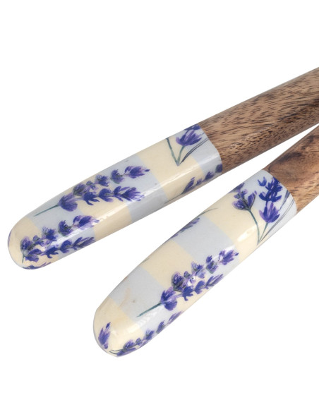 Set cuchara y tenedor lavanda