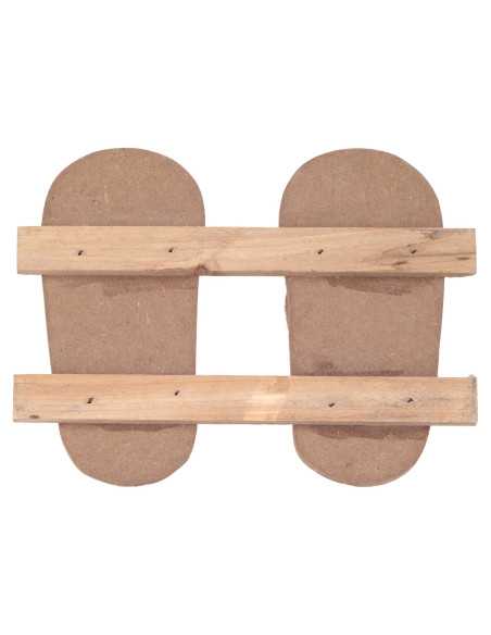 Percha chanclas 2 pomos
