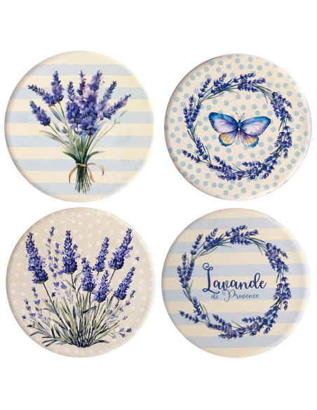Posavasos lavanda 4 dif.