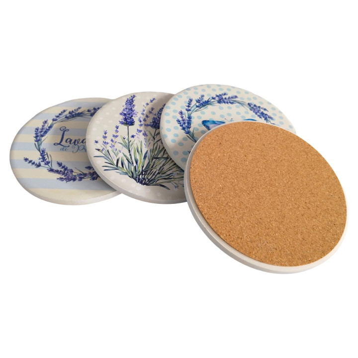 Posavasos lavanda 4 dif.