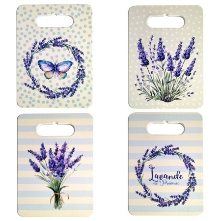 Tabla cortar lavanda 4 dif.