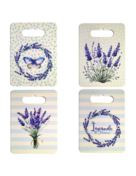 Tabla cortar lavanda 4 dif.
