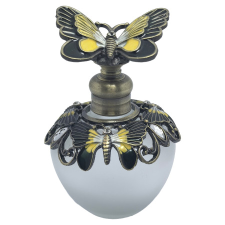 Botella de perfume mariposa