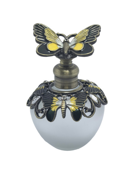 Botella de perfume mariposa