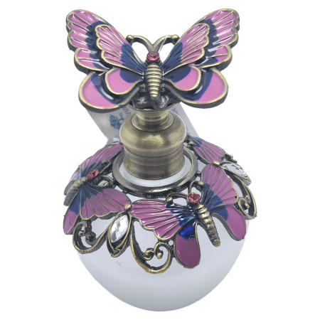 Botella de perfume mariposa