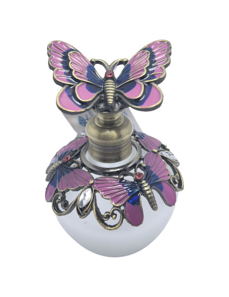 Botella de perfume mariposa