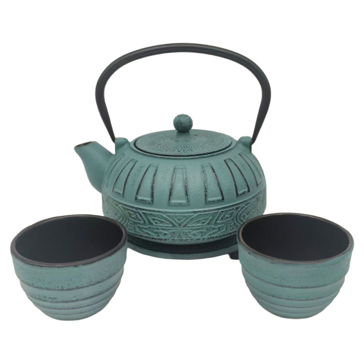 Set tetera 0,8l c/salv+2vas+2posavas