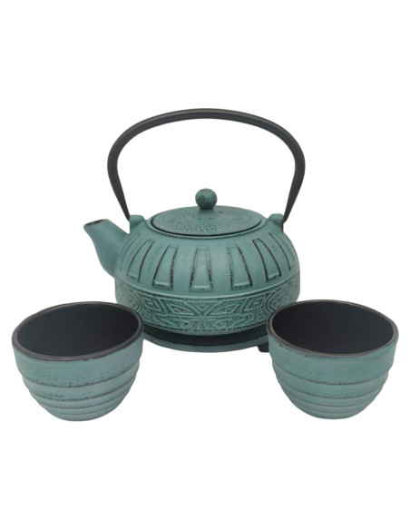 Set tetera 0,8l c/salv+2vas+2posavas