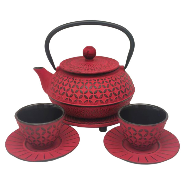 Set tetera 0,6l c/salv+2vas+2posavas