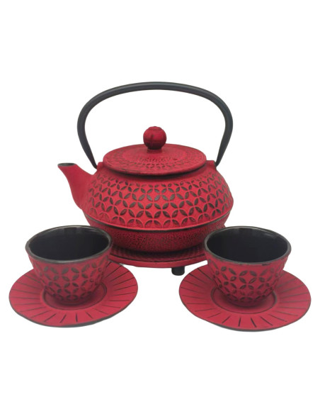 Set tetera 0,6l c/salv+2vas+2posavas