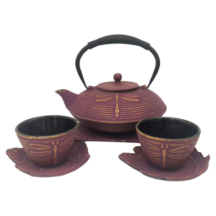 Set tetera 0,8l c/salv+2vas+2posavas