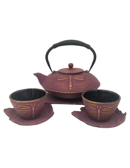 Set tetera 0,8l c/salv+2vas+2posavas