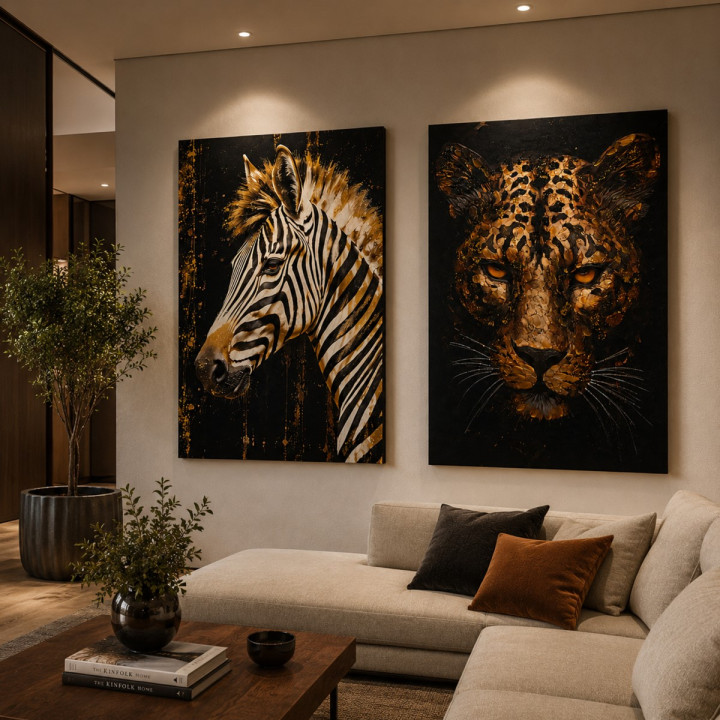 Cuadro cebra 70x100cm