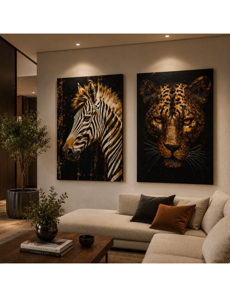 Cuadro cebra 70x100cm
