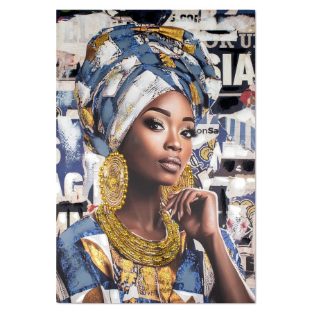 Cuadro mujer africana 80x120cm