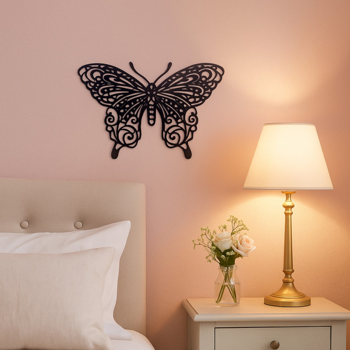 Adorno pared mariposa