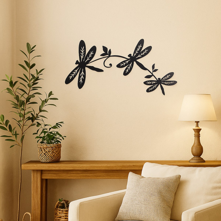 Adorno pared libelulas