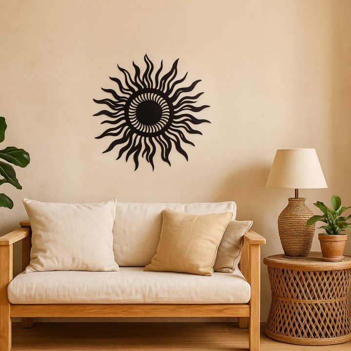 Adorno pared sol 60cm.