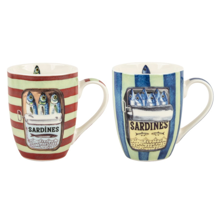 Mug sardinas c/caja regalo