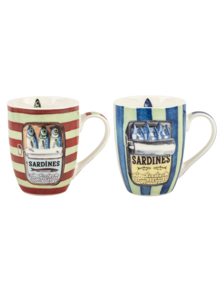 Mug sardinas c/caja regalo