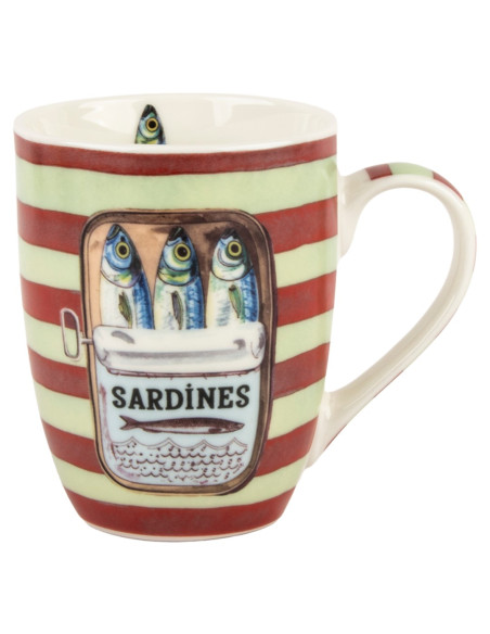 Mug sardinas c/caja regalo