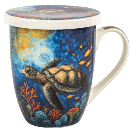 Mug y filtro tortuga c/caja regalo 2