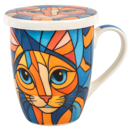 Mug y filtro gato c/caja regalo 2
