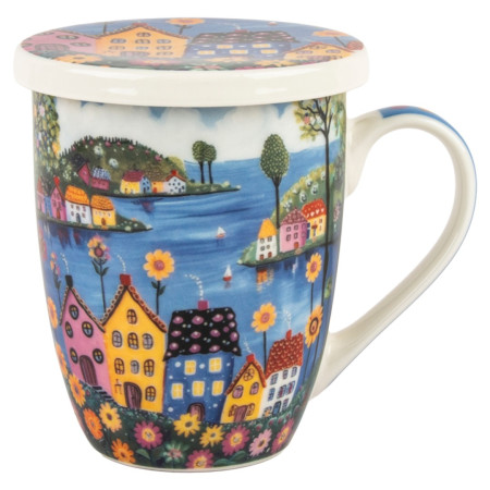 Mug y filtro casitas c/caja regalo 2