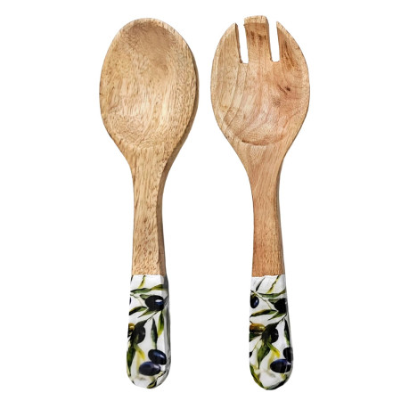 Set cuchara y tenedor aceitunas