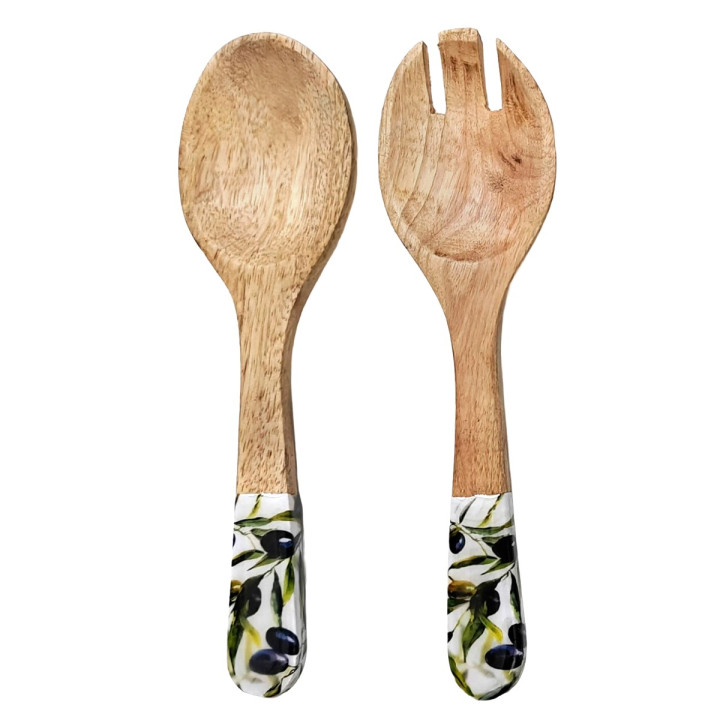 Set cuchara y tenedor aceitunas
