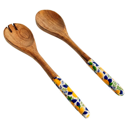 Set cuchara y tenedor limones 2