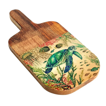 Tabla cortar tortuga