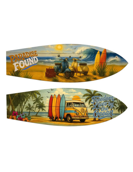 Adorno pared tabla surf 2 dif.