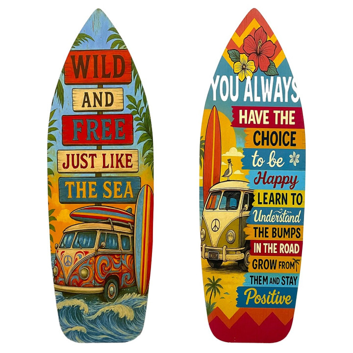 Adorno pared gr. tabla surf 2 dif.