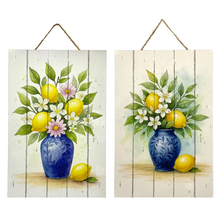 Adorno pared limones 2 dif.