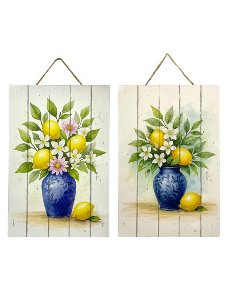 Adorno pared limones 2 dif.