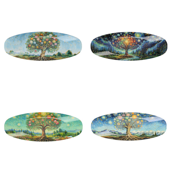 Plato arbol vida 4 dif.
