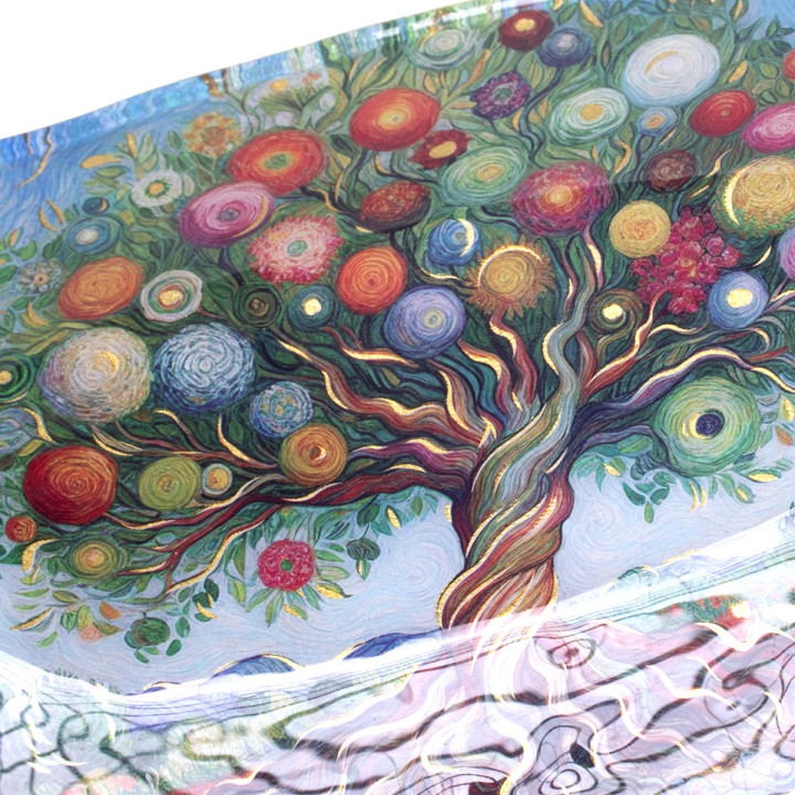 Plato arbol vida 4 dif.