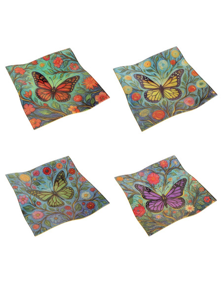 Plato mariposa 4 dif.